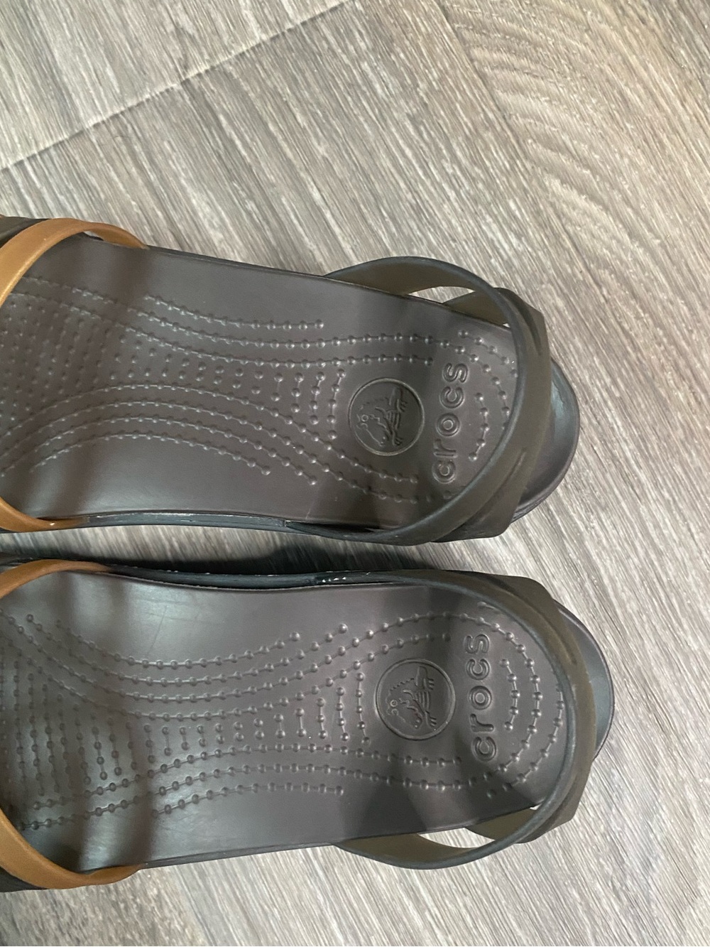 Crocs Women Isabella Huarache Strap Brown Espresso Sandal Water Resistant - Picture 4 of 6